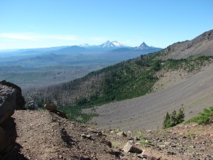 Looking south from the saddle