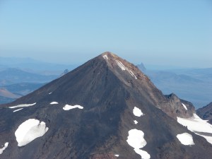 Mt. Washington over the left shoulder & Three Fingered Jack over the right of Middle Sister