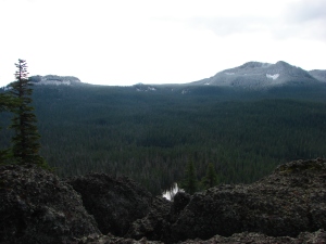 Twin Peaks on the left and Double Peaks on the right from Potato Butte